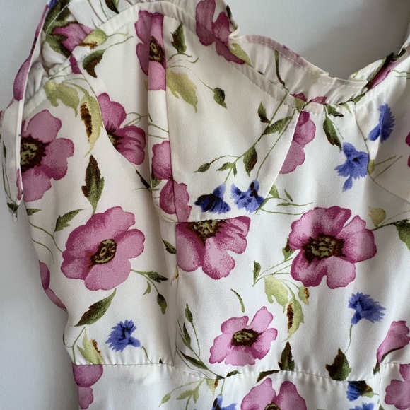 Floral mini bustier dress - Picture 3 of 5